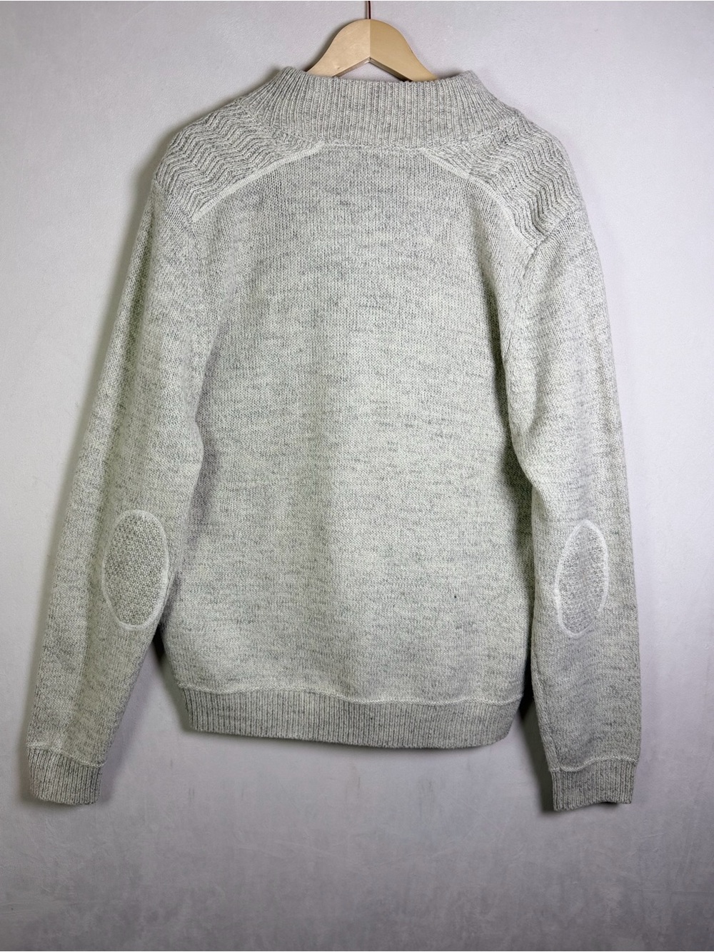 Emerald Isle Galway Mens 2XL Wool Blend Fisherman Sweater Gray Irish Grandpacore - Picture 10 of 12